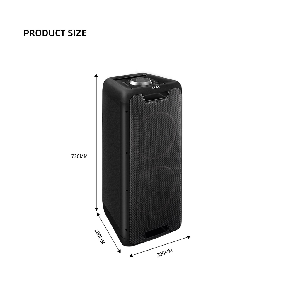 Boxă Activă Portabilă Akai DJ-880 – 100W Putere și Mobilitate Oriunde [3]