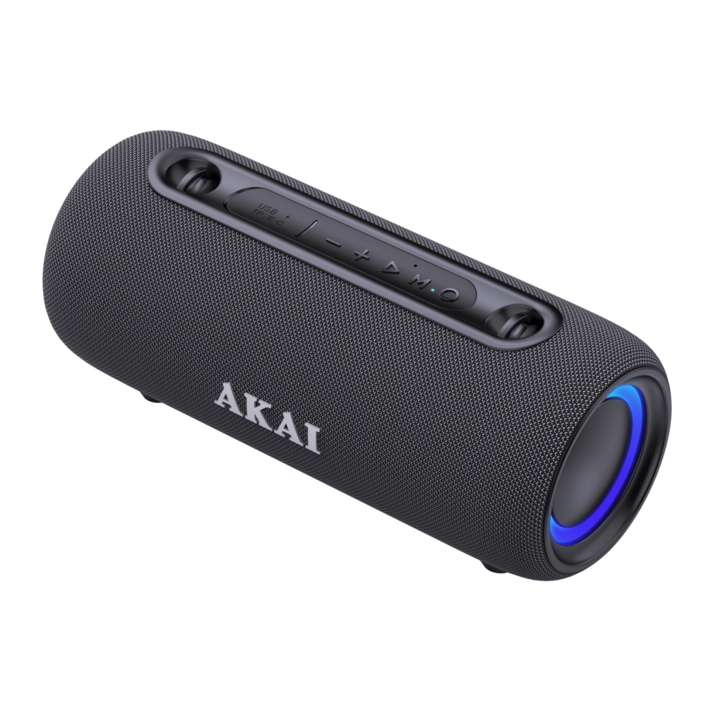 Boxă Portabilă cu Bluetooth Akai ABTSW-40, 15W Putere și Rezistență IPX5 la Apă [1]