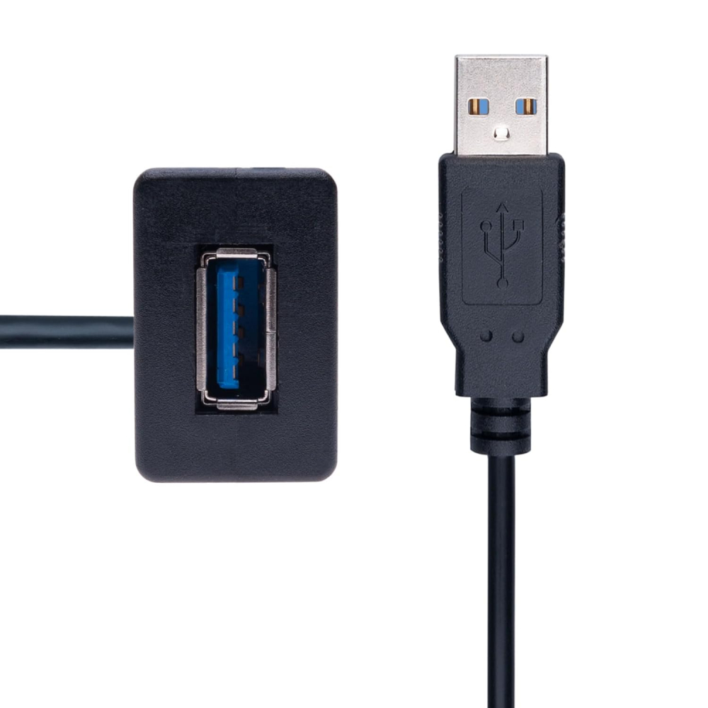Cablu Extensie USB 3.0 Tip Panou, Pătrat, Montaj Încorporat (Flush Mount) 1m - Keple [2]
