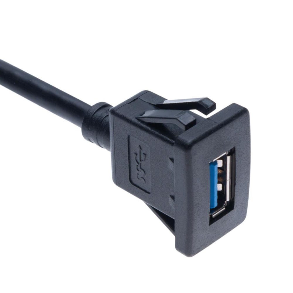Cablu Extensie USB 3.0 Tip Panou, Pătrat, Montaj Încorporat (Flush Mount) 1m - Keple [4]