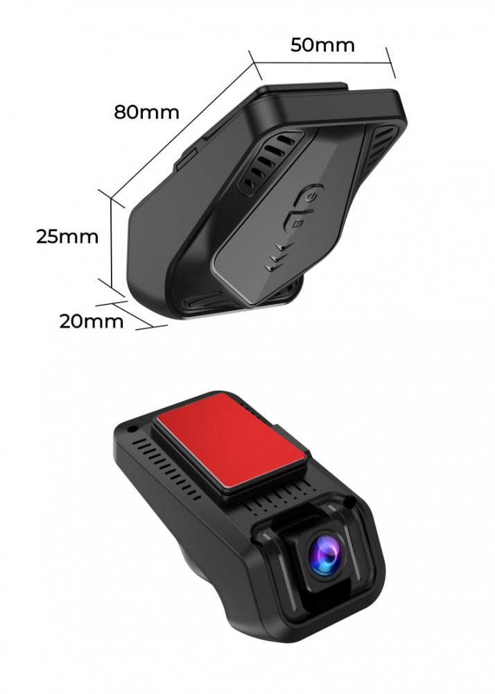 Cameră Auto DVR 2K cu Wi-Fi – Monitorizare 24/7, Viziune Nocturnă, G-Senzor și Înregistrare în Buclă [2]