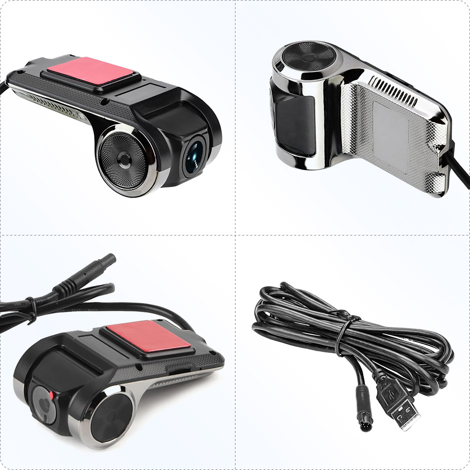 Cameră Auto DVR Compactă cu Înregistrare Full HD 720P, Design Discret și Funcții Inteligente – Compatibilă Android [3]