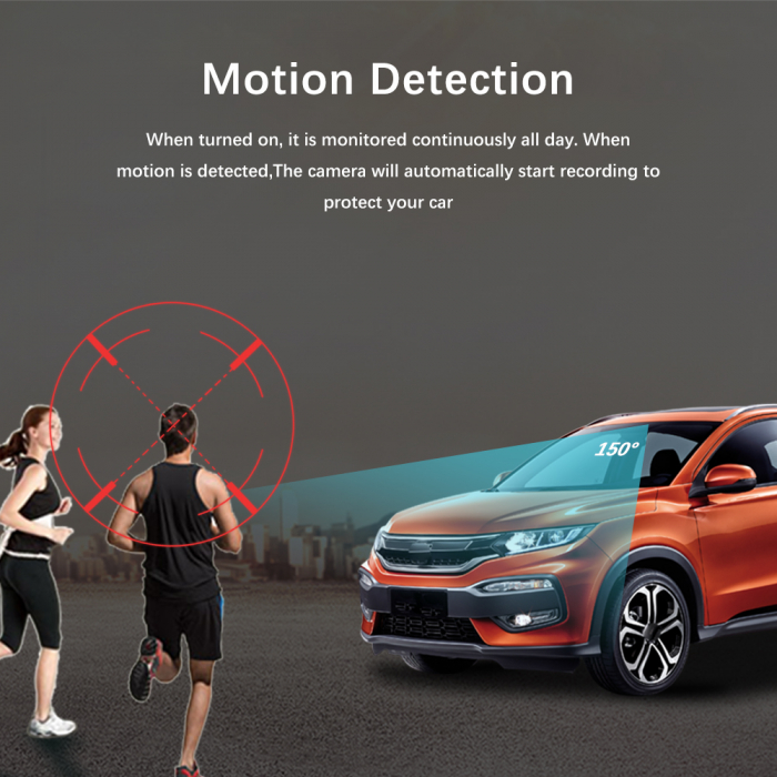 Camera Auto DVR, filmare interior exterior, Full HD 1080P, monitorizare parcare, ecran 3 inch [16]