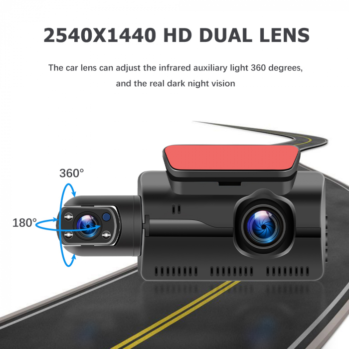 Camera Auto DVR, filmare interior exterior, Full HD 1080P, monitorizare parcare, ecran 3 inch [10]