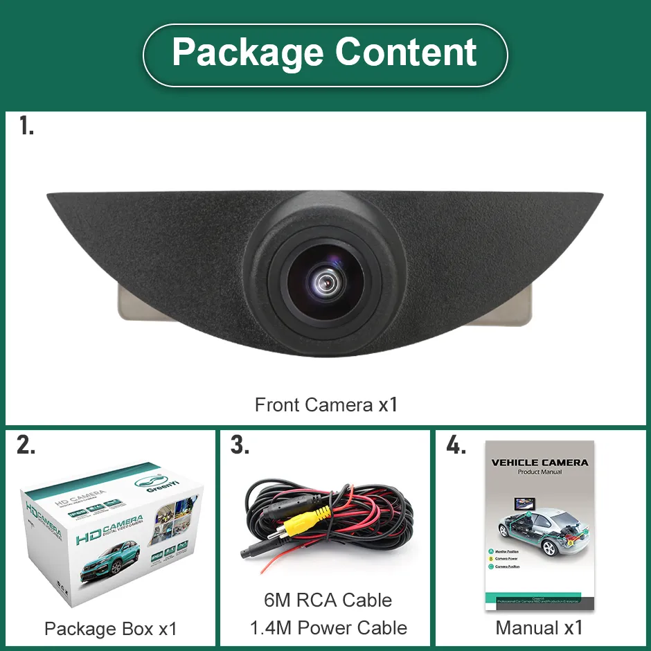Cameră Frontală AHD 1080P pentru Nissan – Montaj în Siglă, Unghi 170°, CCD, Compatibilă cu X-Trail, Qashqai, Tiida, Teana, Sylphy, Sentra, Pathfinder [10]