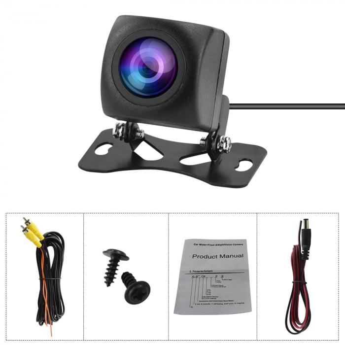 Camera auto marsarier, tehnologie CVBS&AHD 1280 x 720, unghi 170 grade, rezistenta la apa si praf [4]