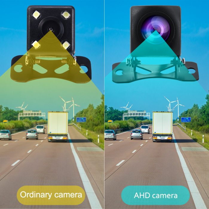Camera auto marsarier, tehnologie CVBS&AHD 1280 x 720, unghi 170 grade, rezistenta la apa si praf [2]