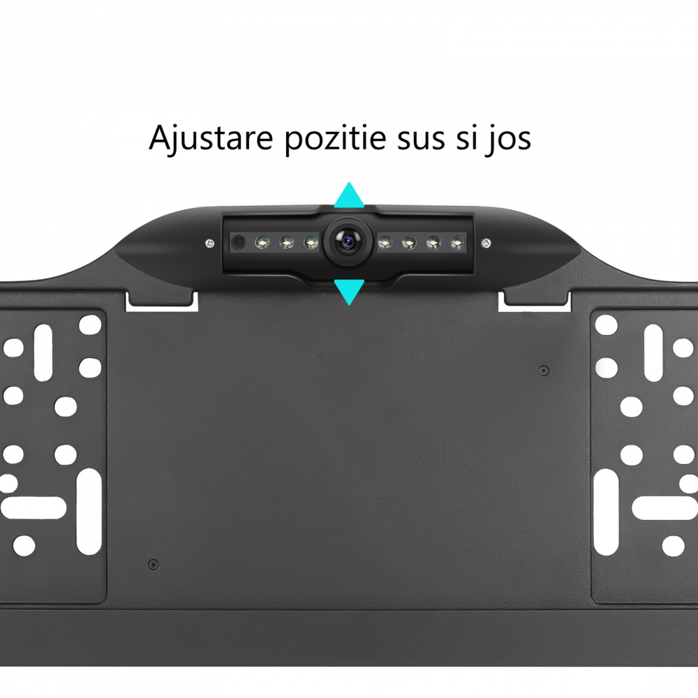 Camera Auto pentru Marsarier cu suport de numar, 170 grade, Night Vision IP67 Waterproof 720P/1080P/CVBS OEM [11]