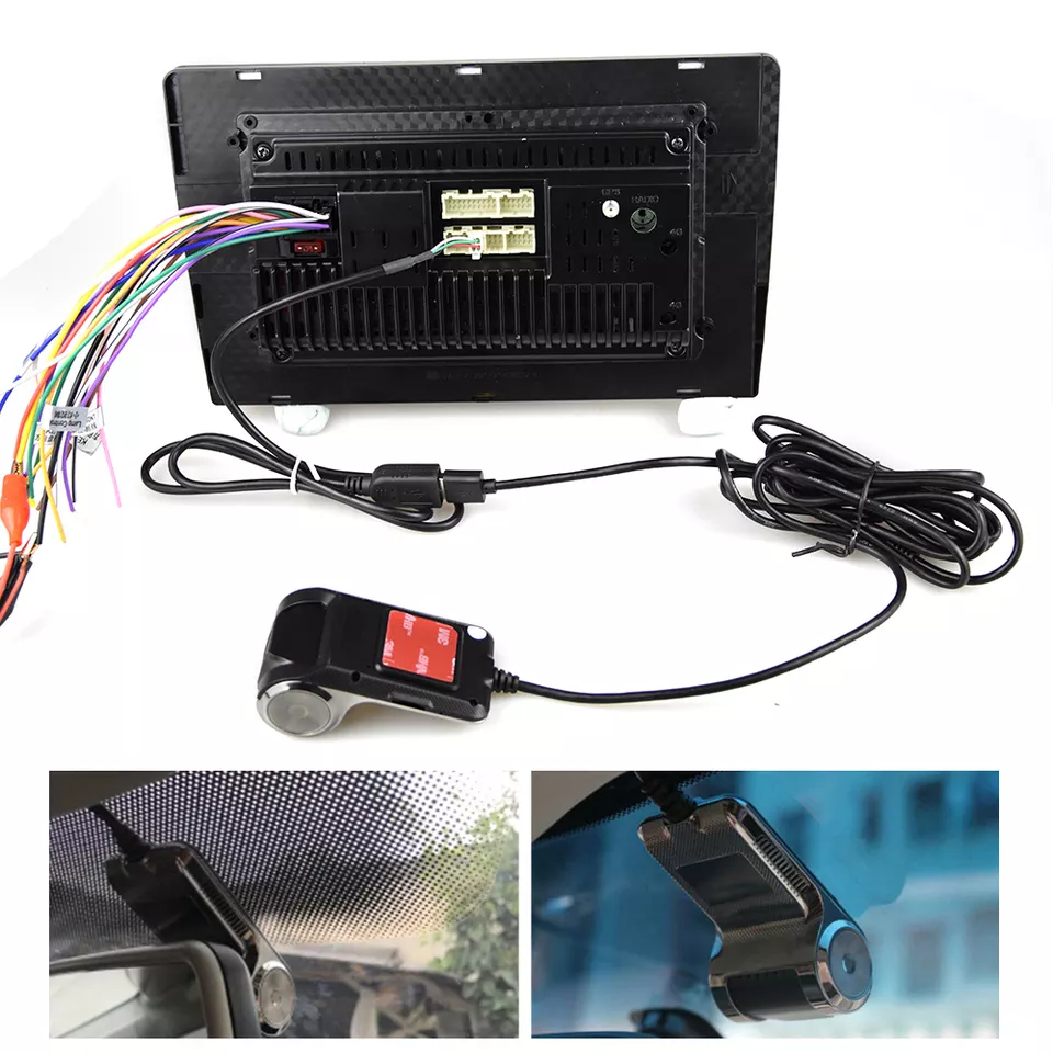 Set Camera DVR inregistrare trafic HD, night Vision,ADAS + Card SD 64 GB [6]