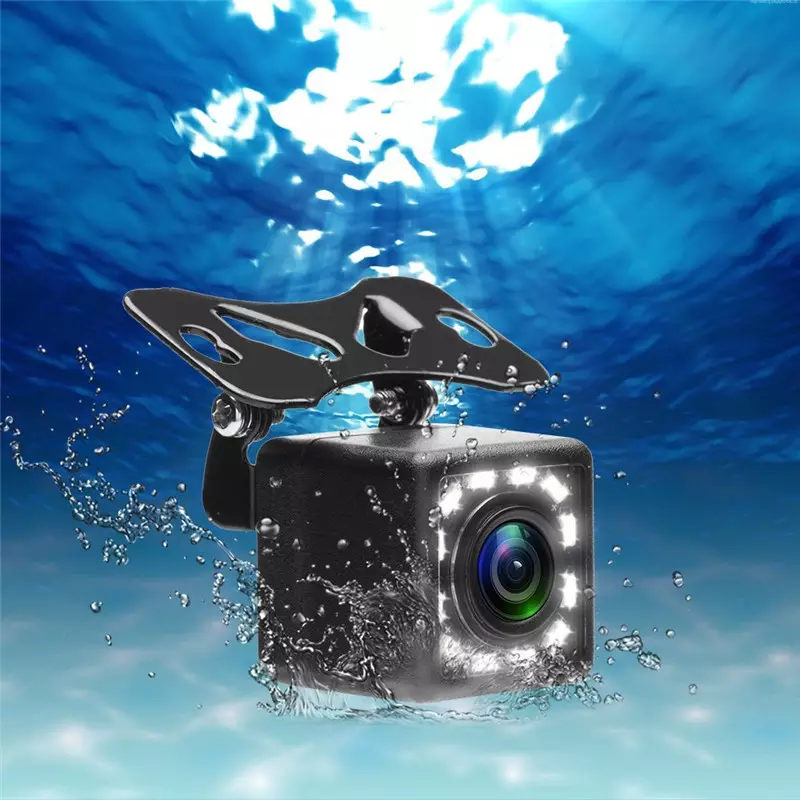 Cameră Auto cu 12 LED night vision, unghi de vizualizare 170°, rezistentă la apă IPX6 si praf Black Friday [6]