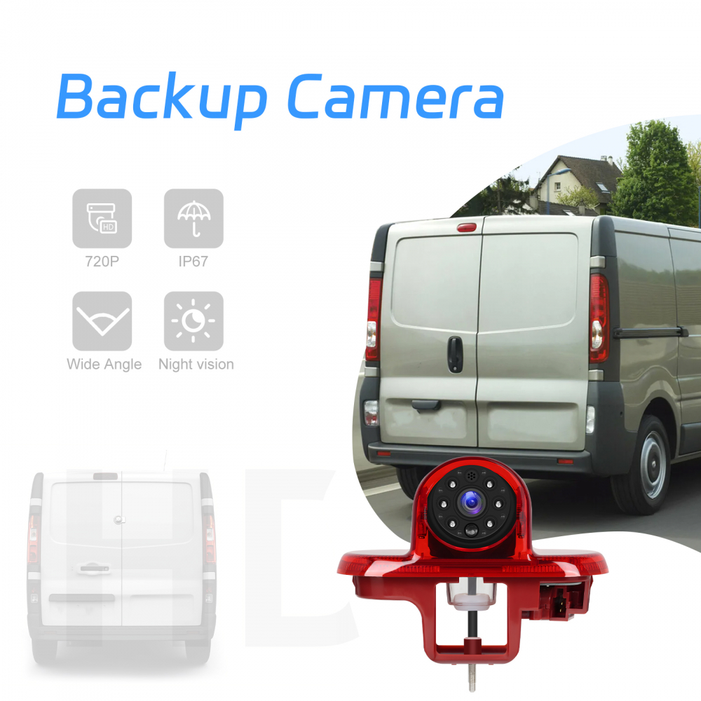 Cameră Marșarier 720P HD pentru Renault Trafic, Vivaro, Combo (2001–2014) [8]