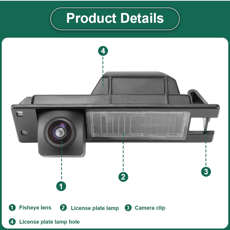 Cameră Marșarier AHD 720P cu Night Vision StarLight, Unghi 170° – Compatibilă Opel Vectra, Zafira, Astra, Insignia, Corsa [4]