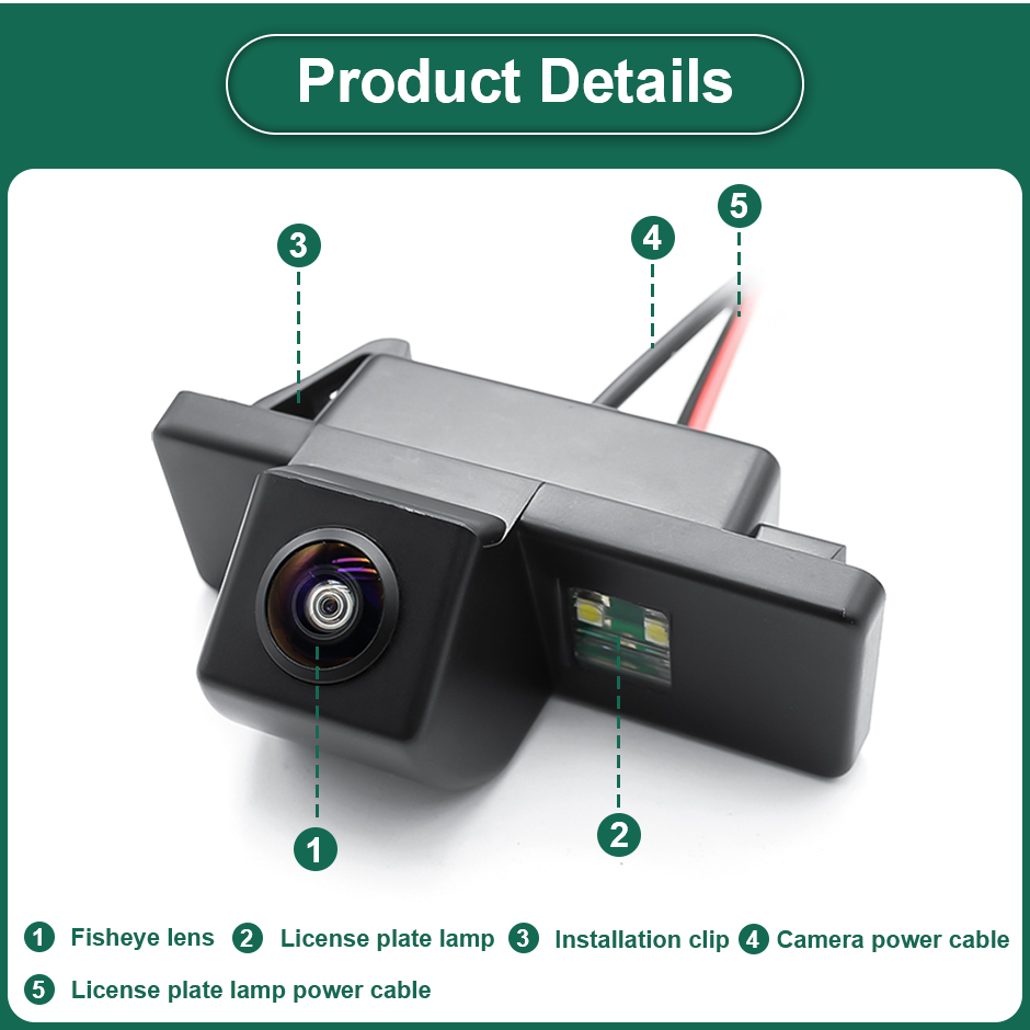 Camera marsarier HD, 1080P, unghi 170 grade cu StarLight Night Vision pentru Nissan Qashqai, X-Trail, Juke, Pathfinder, Primera [4]