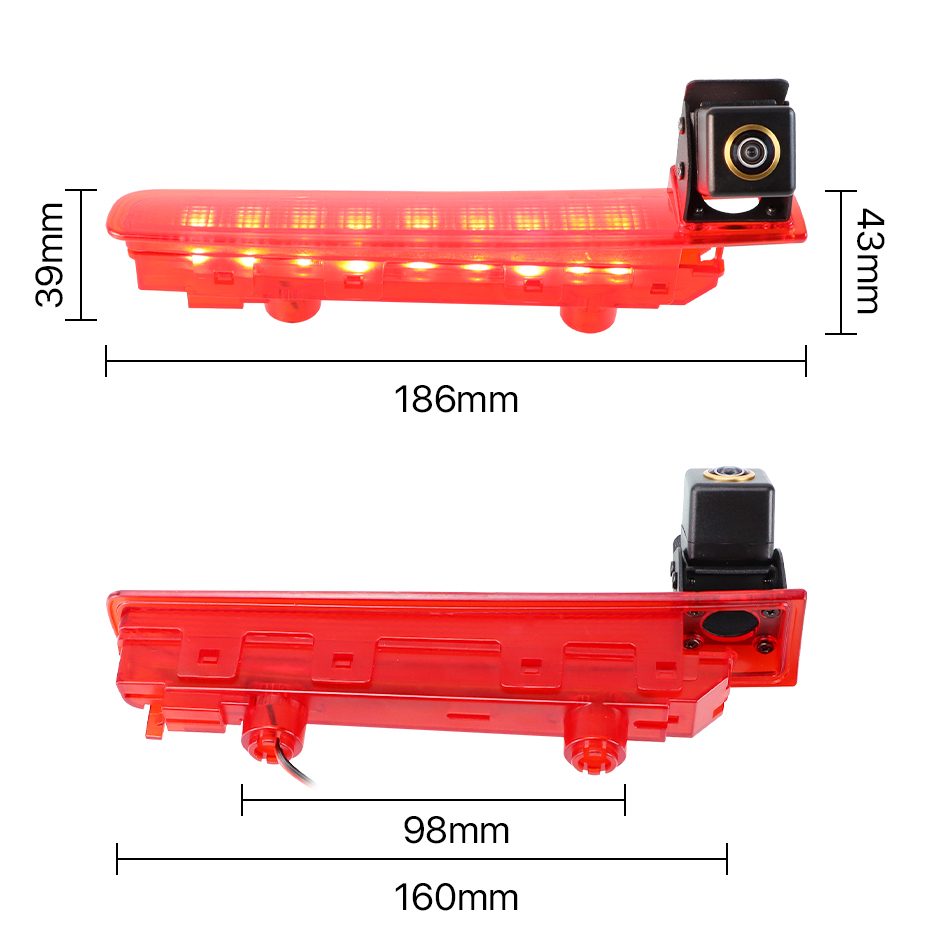 Cameră Marșarier AHD 1080P, Unghi 170° pentru VW Transporter T5 T6 Van 2010–2019 [7]