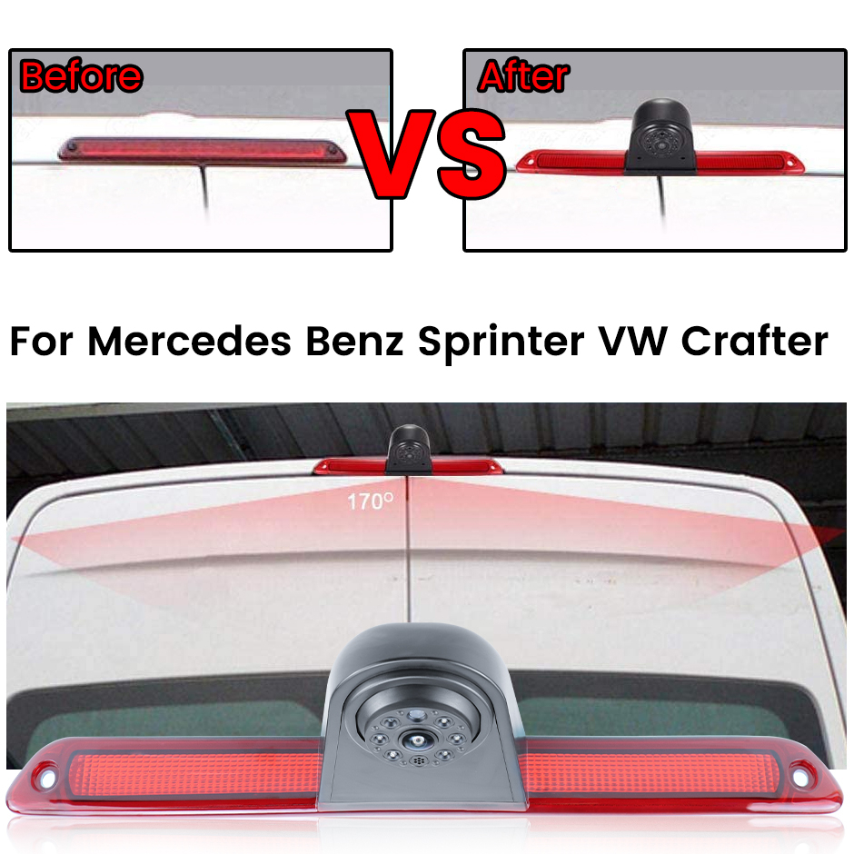 Cameră Marșarier AHD 1080p, unghi larg 170° pentru Mercedes Sprinter, VW Crafter, Dodge 2007–2018 [10]
