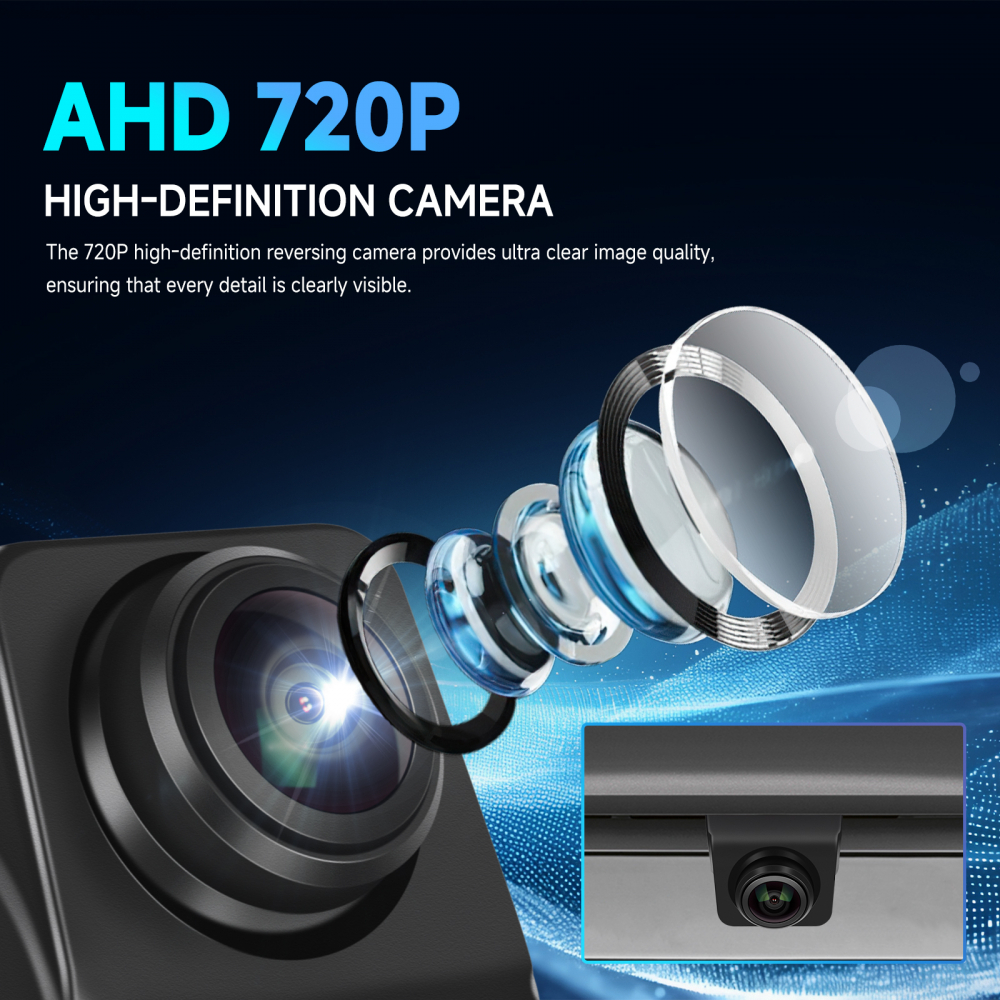 Cameră Marșarier AHD 720P cu Unghi de 145°, Night Vision Full Color [3]