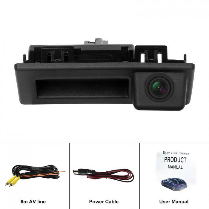 Camera Marsarier AHD dedicata Volkswagen, Audi A4, Skoda,montaj pe manerul de portbagaj [5]