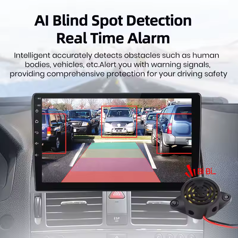 Cameră Marsarier Auto AHD 1080P cu Alarmă Radar, Unghi Larg 145°, Rezistentă la Apă, Inteligentă AI – Cameră Video Spate pentru Parcare [4]