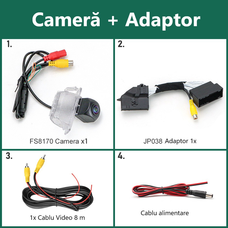 Camera marsarier dedicata Ford Transit MK8 C54 (2018-2024), AHD 720P Night Vision OEM FIT [10]