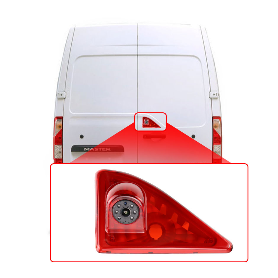 Cameră marșarier dedicată Renault Master / Opel Movano / Nissan NV400, AHD 1080P, unghi larg 170°, viziune nocturnă IR, compatibilă frână stop spate [3]