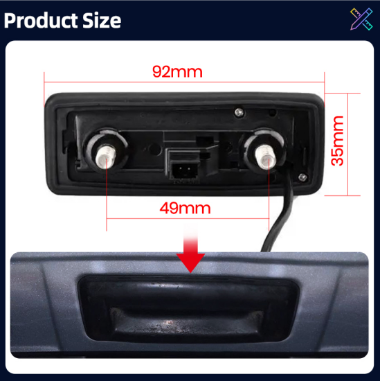 Camera Marsarier dedicata Skoda Octavia 2, Rapid, Fabia, Superb, Yetu, Roomster AHD, Unghi 120 grade cu Nught Vision 720P AHD [6]