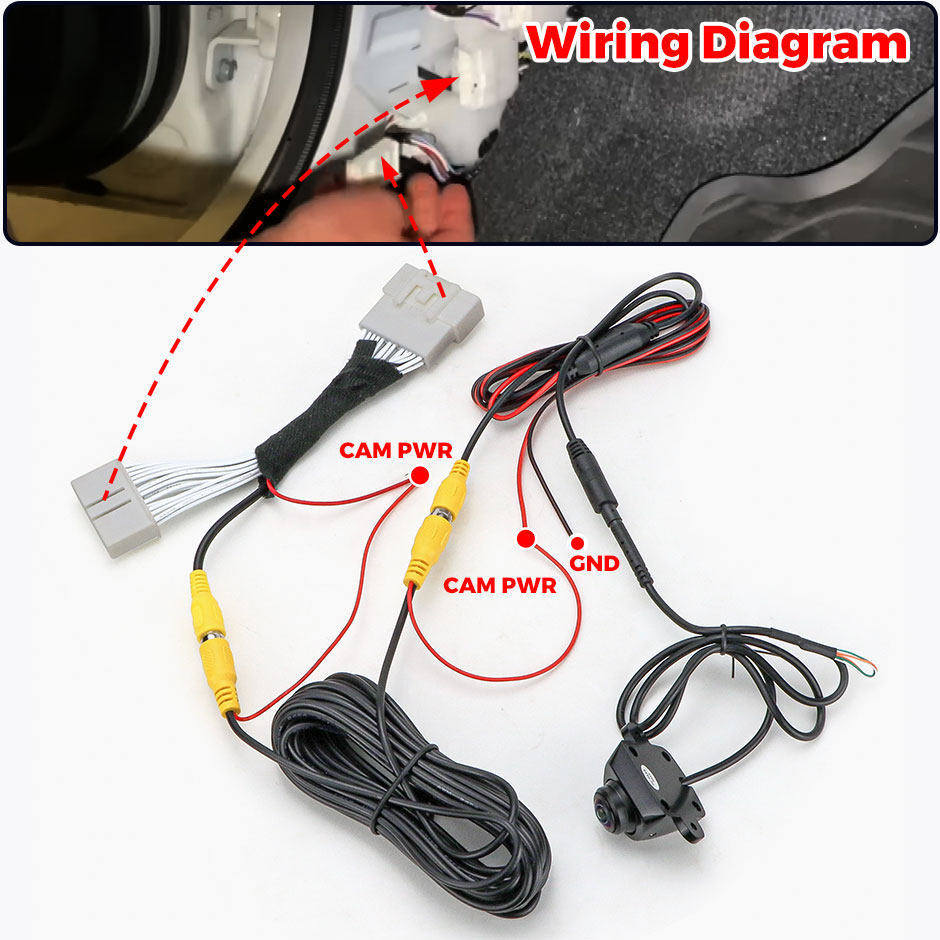 Camera marsarier, dedicata Toyota HILUX (2020-2024), conectare Plug&Play OEM Style 720P AHD, unghi larg de 170 grade [5]