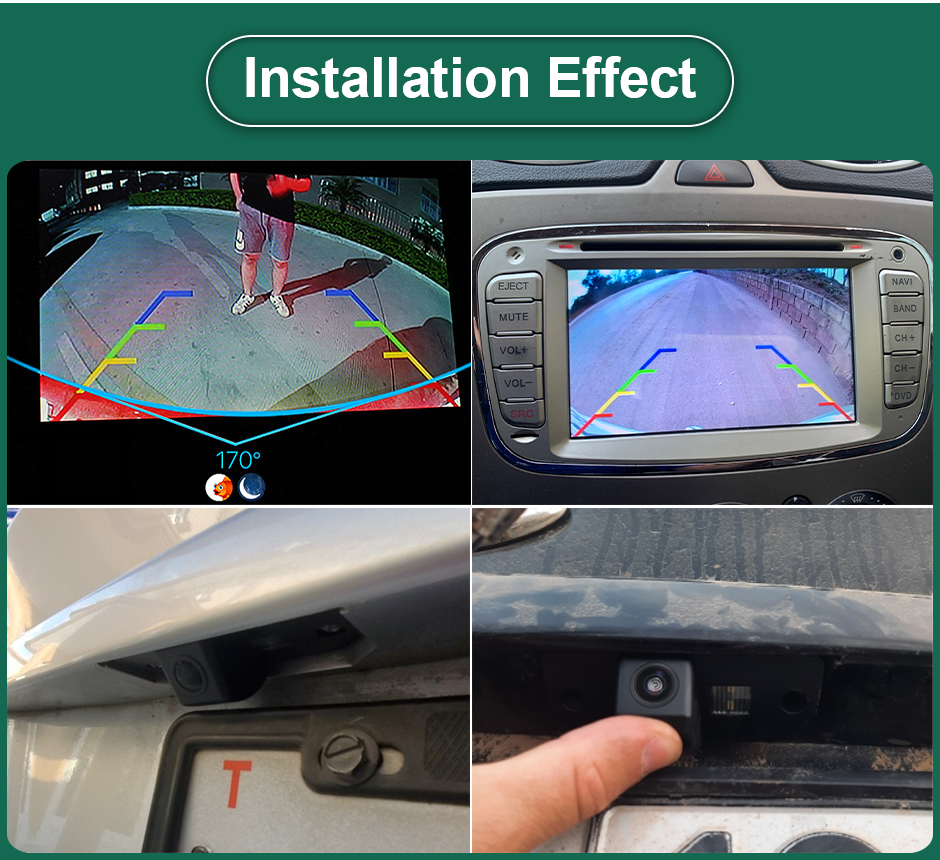 Cameră Marșarier AHD 720P unghi 170°, pentru Ford Focus 2 Sedan 2005-2011, C-Max, Mondeo [3]