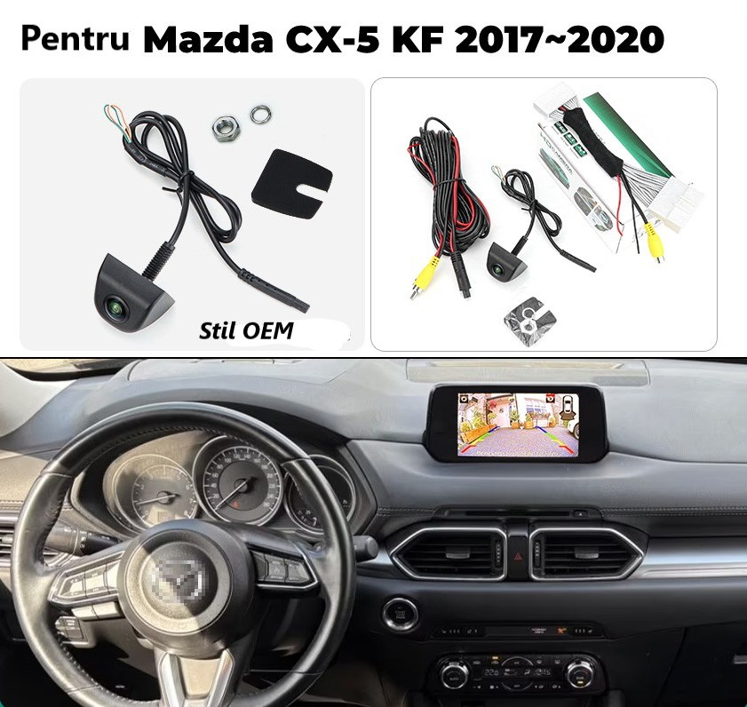 Camera marsarier HD,dedicata Mazda CX-5 (2017-2020),integrare OEM,vedere nocturna,unghi larg [3]