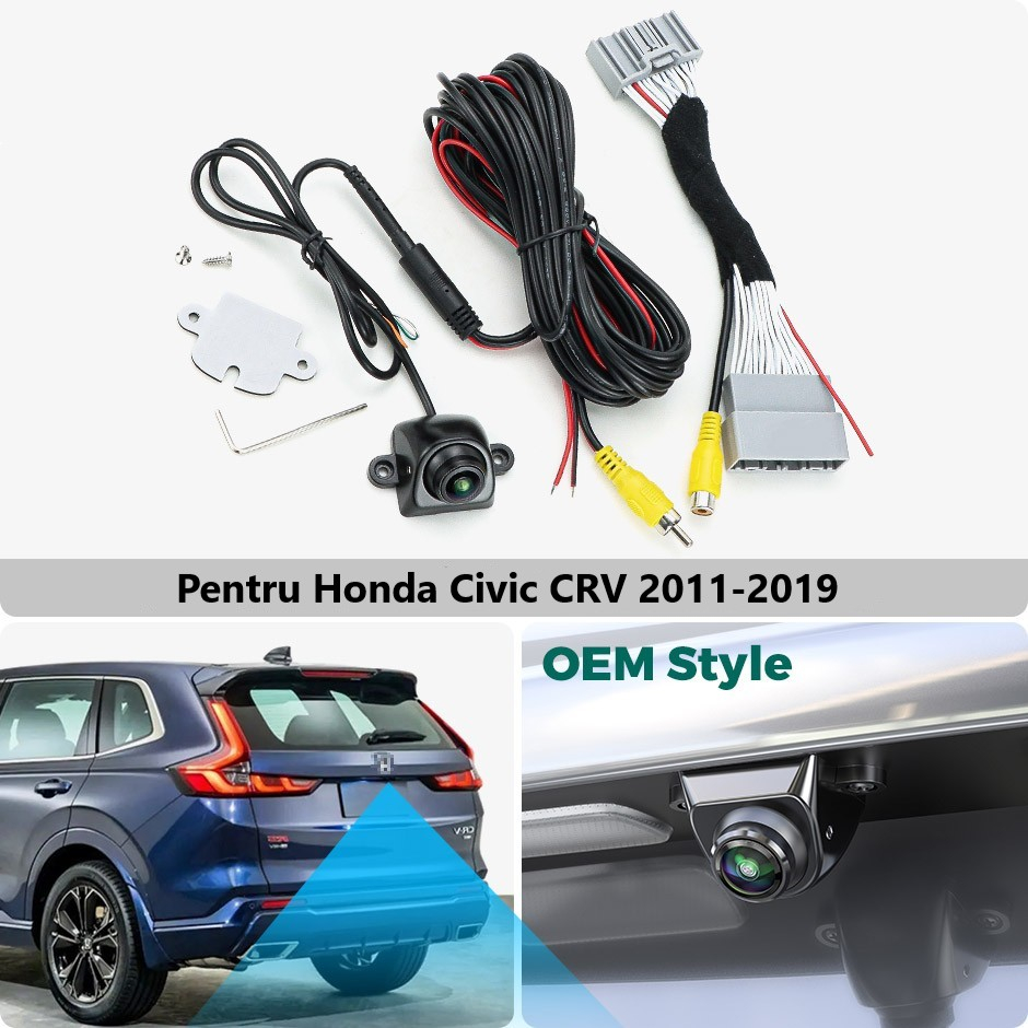 Camera marsarier HD,dedicata Honda Civic CRV (2011-2019),integrare OEM,vedere nocturna,unghi larg [2]