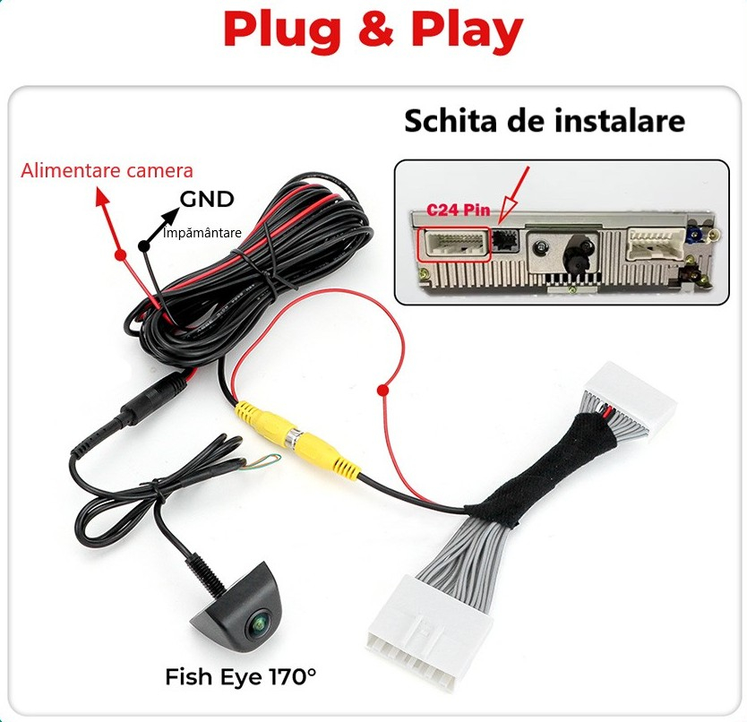 Camera marsarier HD,dedicata Renault Zoe BFM (2012 - 2020),integrare OEM,vedere nocturna,unghi larg [5]