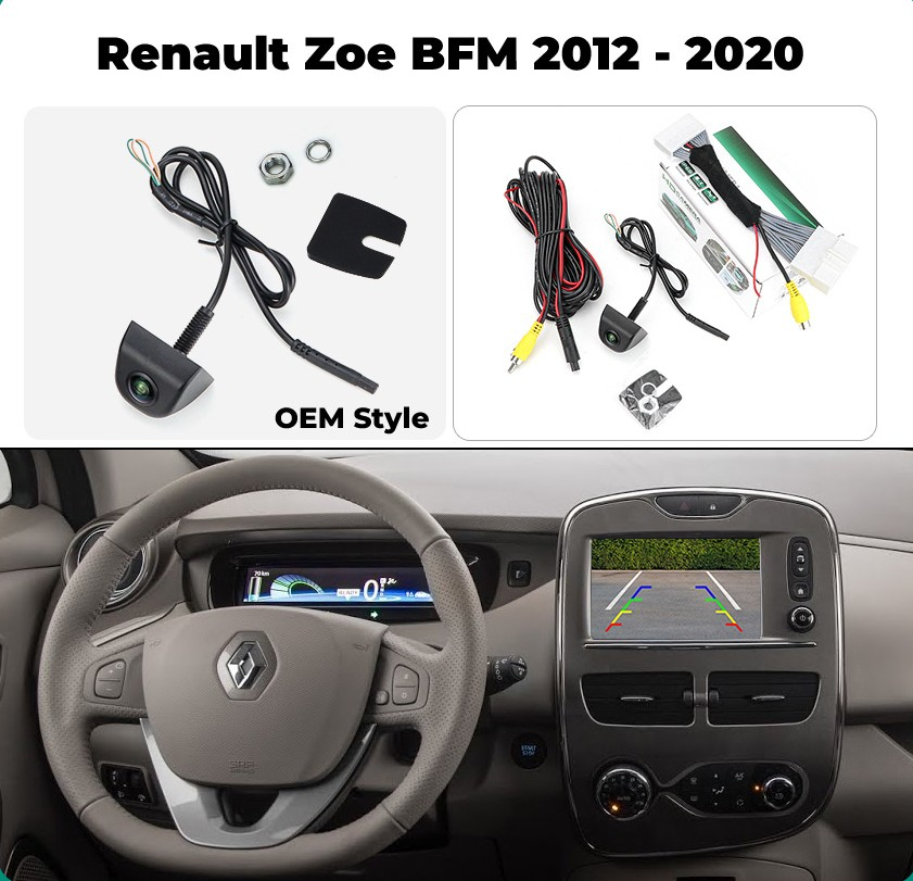 Camera marsarier HD,dedicata Renault Zoe BFM (2012 - 2020),integrare OEM,vedere nocturna,unghi larg [3]