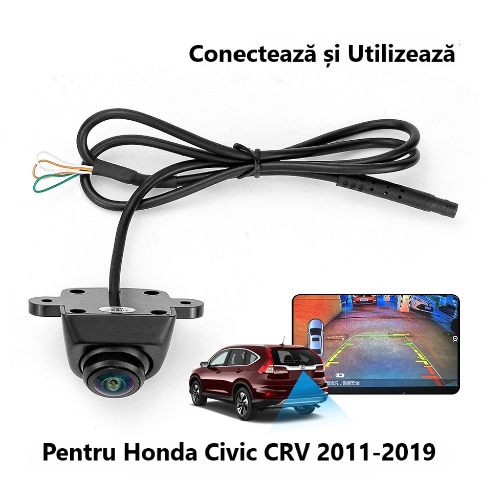 Camera marsarier HD,dedicata Honda Civic CRV (2011-2019),integrare OEM,vedere nocturna,unghi larg [5]