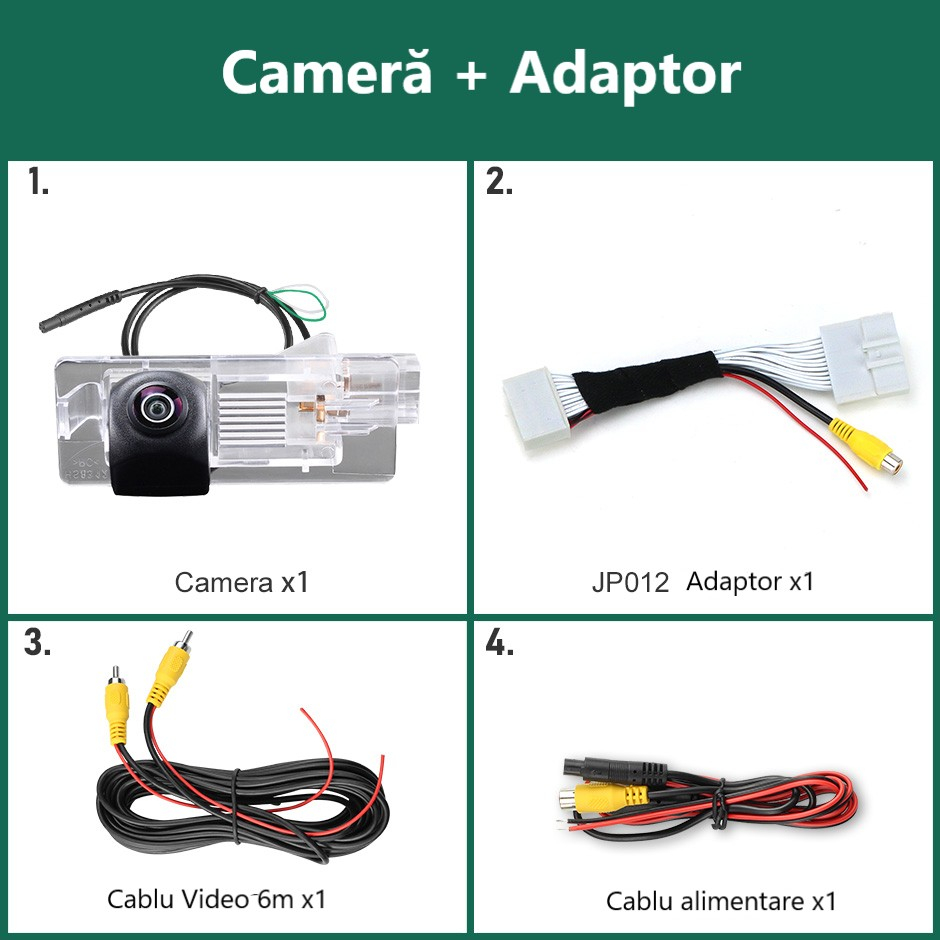 Camera marsarier HD, dedicata Renault Captur (2013-2022), integrare OEM,vedere nocturna,unghi larg [3]
