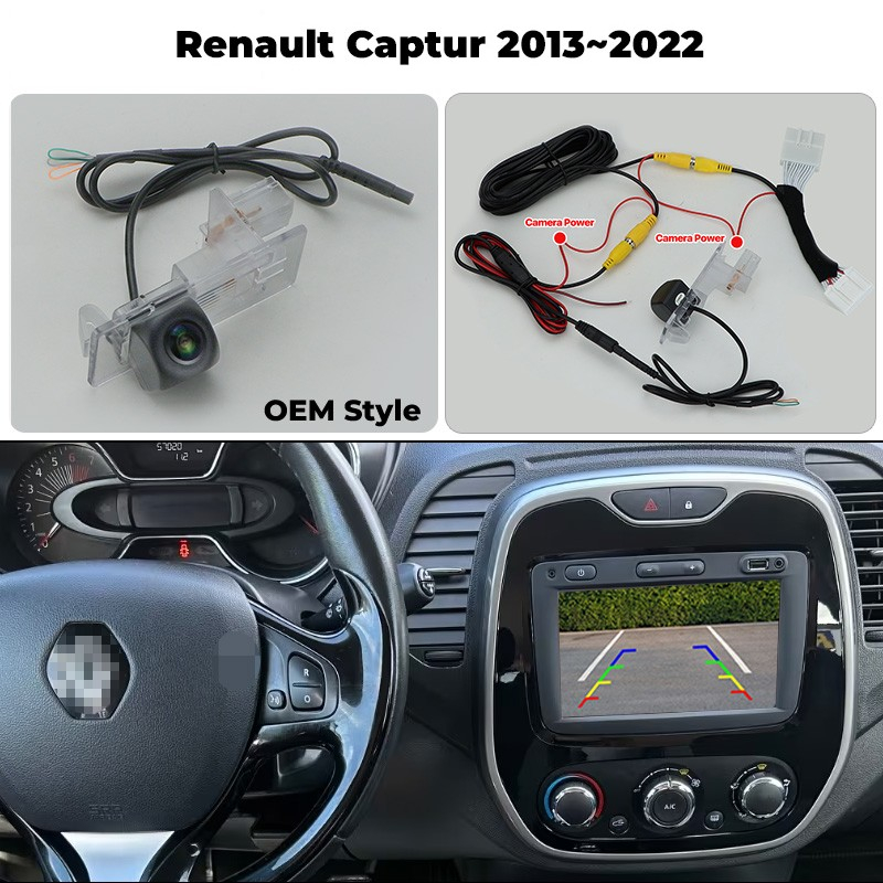 Camera marsarier HD, dedicata Renault Captur (2013-2022), integrare OEM,vedere nocturna,unghi larg [2]