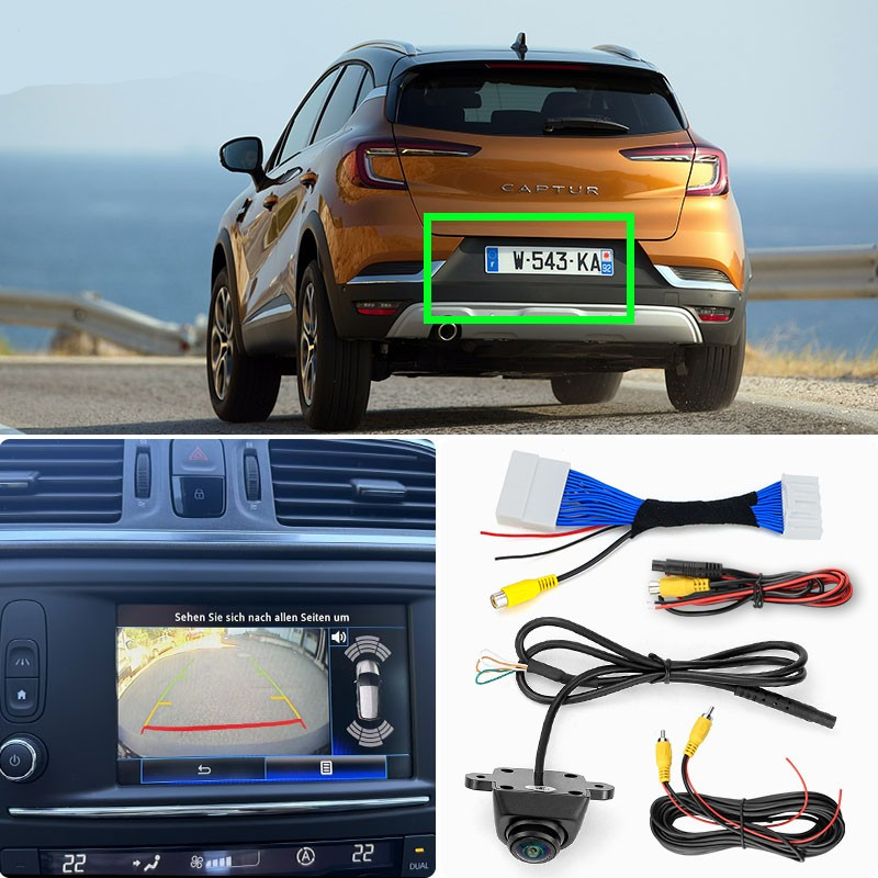 Camera marsarier HD, dedicata Renault Kadjar (2015-2020), integrare OEM,vedere nocturna,unghi larg [2]