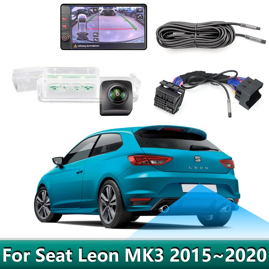 Camera marsarier HD, dedicata Seat Leon MK3 (2015-2020), integrare OEM,vedere nocturna,unghi larg [1]