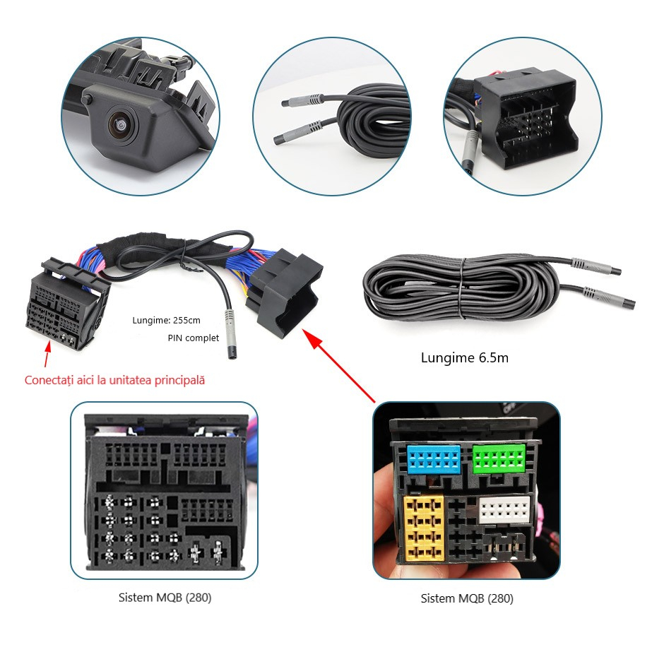 Cameră marsarier HD, dedicata Skoda Karoq (2017-2024), integrare OEM,vedere nocturna,unghi larg [5]