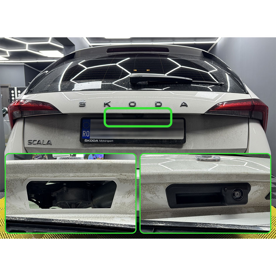 Camera marsarier HD, dedicata Skoda Scala (2019-2023), integrare OEM,vedere nocturna,unghi larg [4]
