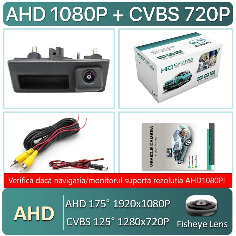 Camera marsarier HD Dedicata VW Golf 6, Passat B6, Passat B7, Tiguan, Touareg, unghi 170 grade cu StarLight Night Vision [12]