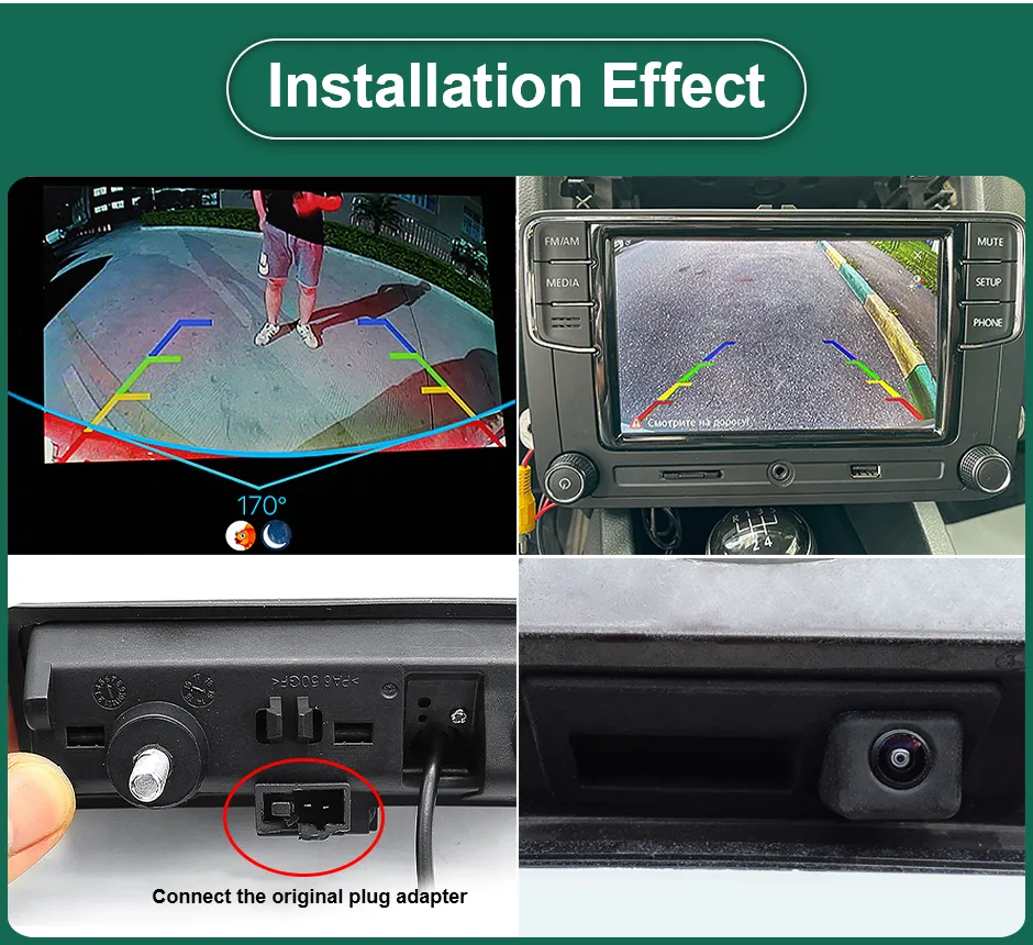 Camera marsarier HD Dedicata VW Golf 6, Passat B6, Passat B7, Tiguan, Touareg, unghi 170 grade cu StarLight Night Vision [10]