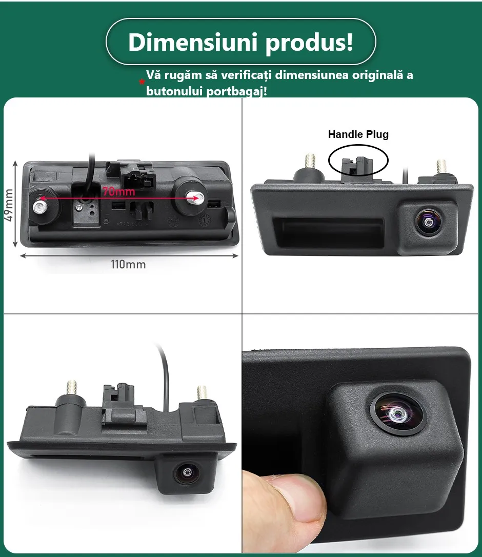 Camera marsarier HD Dedicata VW Golf 6, Passat B6, Passat B7, Tiguan, Touareg, unghi 170 grade cu StarLight Night Vision [2]