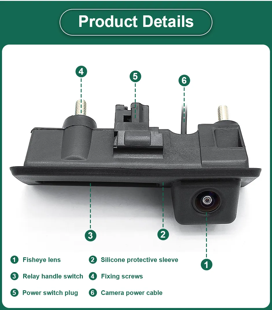 Camera marsarier HD Dedicata VW Golf 6, Passat B6, Passat B7, Tiguan, Touareg, unghi 170 grade cu StarLight Night Vision [3]