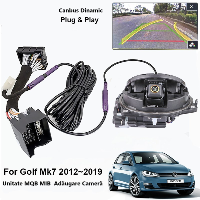 Camera marsarier HD, dedicata VW Golf MK7 (2012-2019), integrare OEM,vedere nocturna,unghi larg [1]