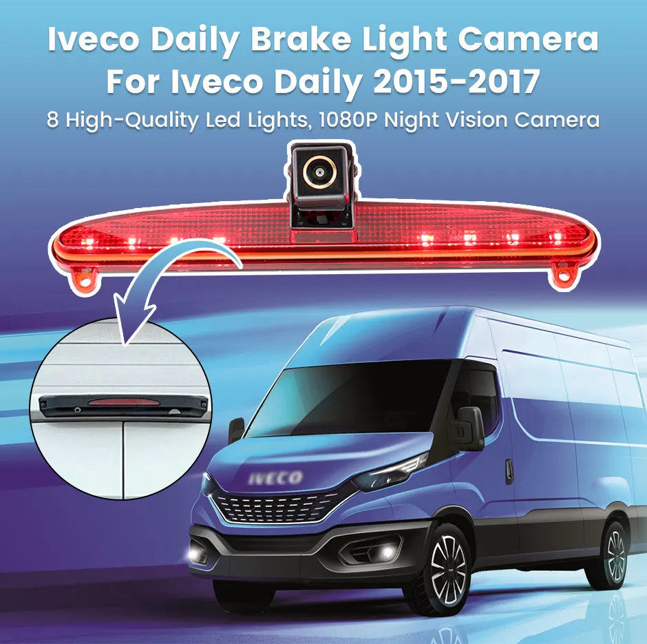 Cameră Marsarier LED Iveco Daily 2015-2017 – AHD 1080P, Viziune Nocturnă, Unghi 175°, Rezistentă la Apă [9]