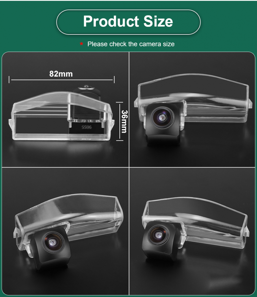 Cameră Marșarier AHD 720P/CVBS unghi 170° Mazda 3 BK BL 2003–2013, Mazda 2 DE 2007–2015 [5]