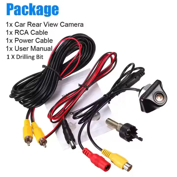 Camera fata/spate, pentru navigatie cu Android, conexiune RCA, rezistenta la apa si praft, night vision 170°  HD PREMIUM [4]