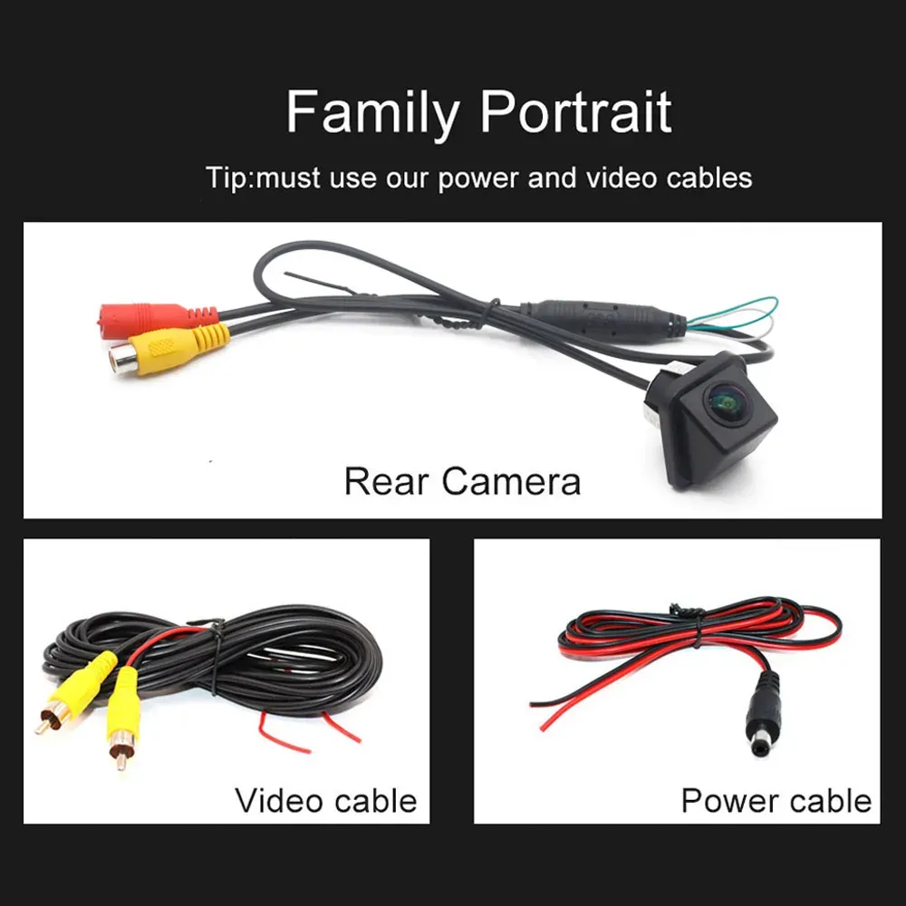 Camera fata/spate, pentru navigatie cu Android, conexiune RCA, rezistenta la apa si praft, night vision 170° [6]