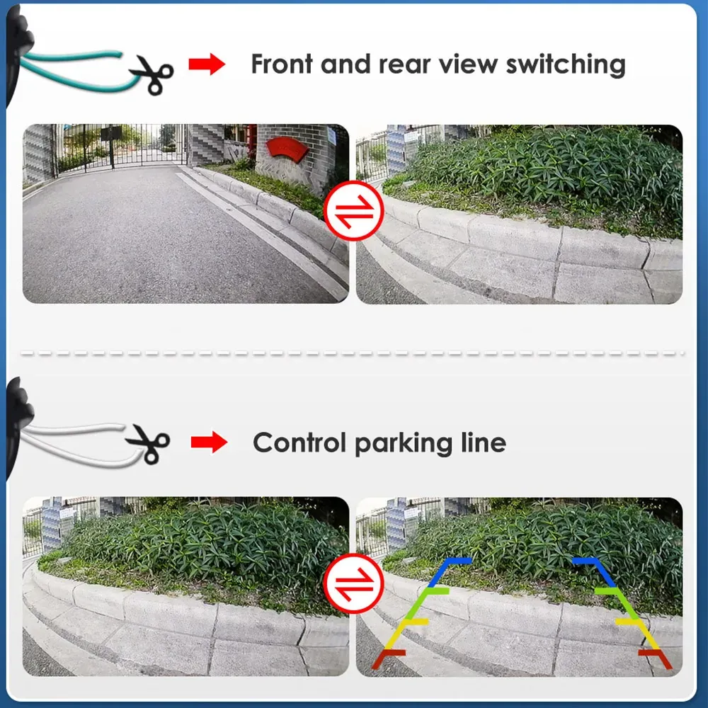 Camera fata/spate, pentru navigatie cu Android, conexiune RCA, rezistenta la apa si praft, night vision 170° [5]