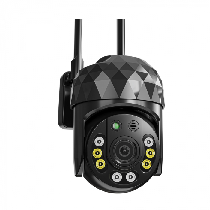 Cameră WiFi de Supraveghere 1080P HD, 355° Rotire și 90° Înclinare, IP66, Night Vision și Alarmă Integrată [3]