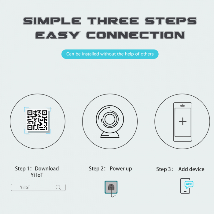 Cameră WiFi de Supraveghere 1080P HD, 360° Rotire și 90° Înclinare, IP66, Night Vision și Alarmă Integrată, aplicatie Android si IOS [7]